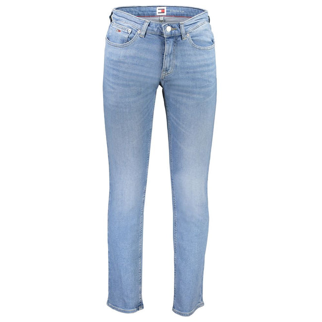 Tommy Hilfiger Light Blue Cotton Men Jeans Tommy Hilfiger