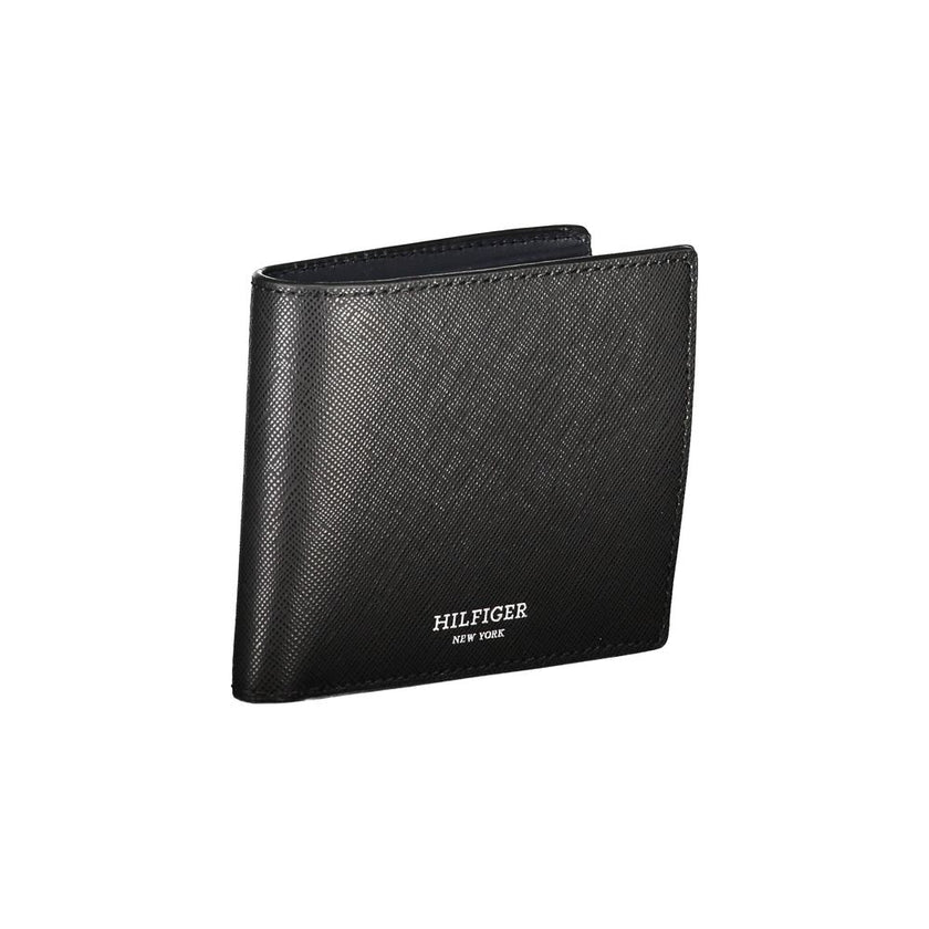 Tommy Hilfiger Black Leather Men Wallet Tommy Hilfiger