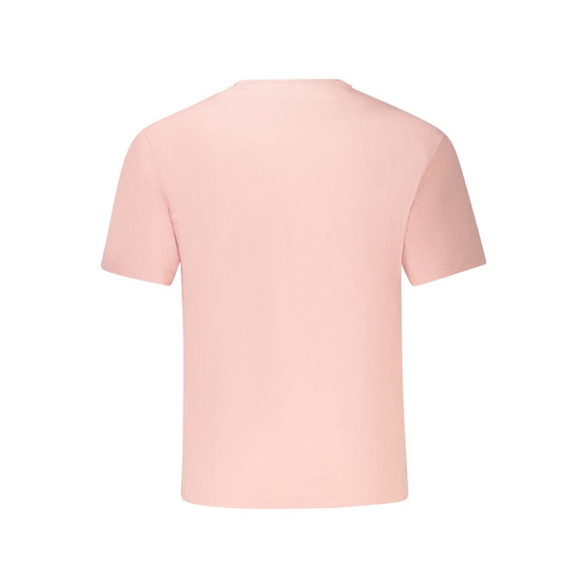 K-WAY Pink Cotton Men T-Shirt K-WAY