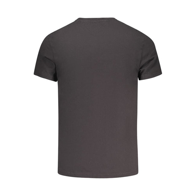 Tommy Hilfiger Black Cotton Men T-Shirt Tommy Hilfiger