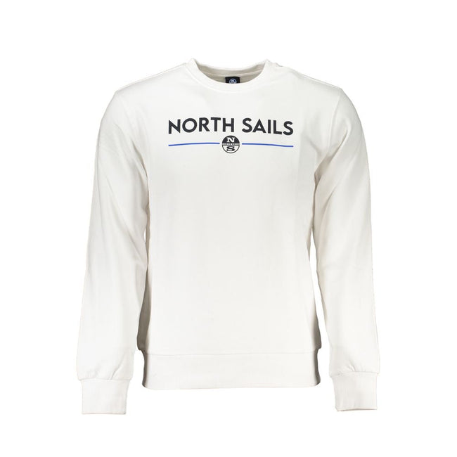 North Sails White Cotton Men Sweater North Sails