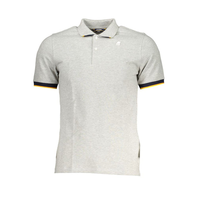 K-WAY Brown Cotton Men Polo Shirt K-WAY