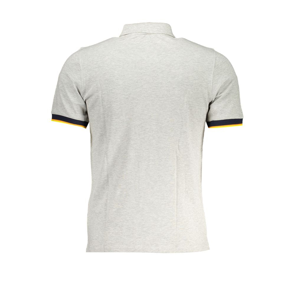 K-WAY Brown Cotton Men Polo Shirt K-WAY
