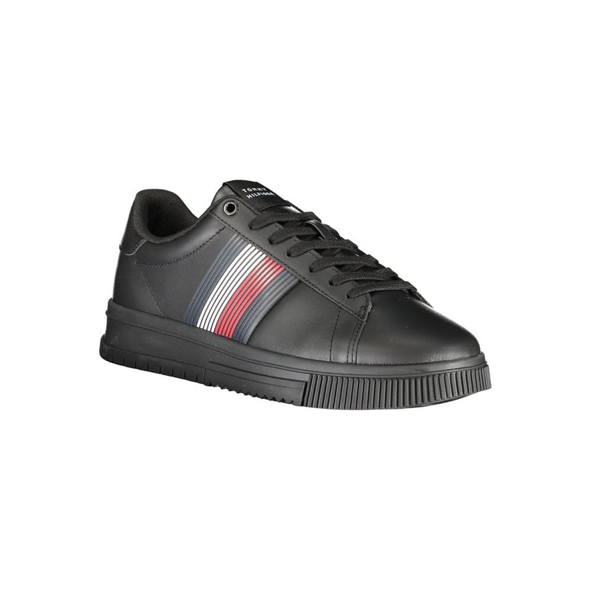 Tommy Hilfiger Black Polyurethane Men Sneaker Tommy Hilfiger