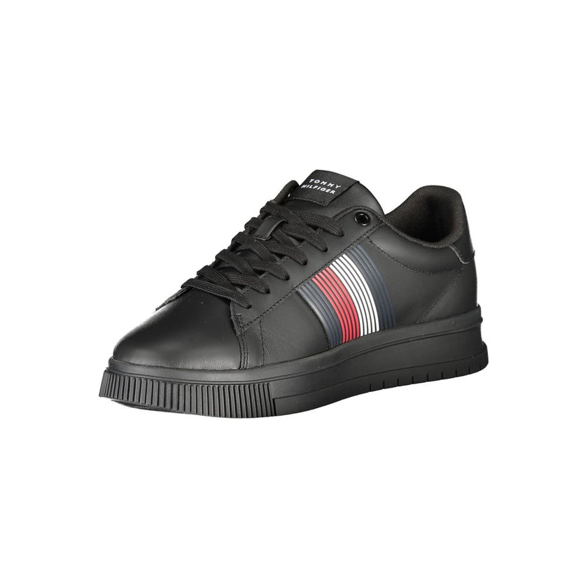 Tommy Hilfiger Black Polyurethane Men Sneaker Tommy Hilfiger