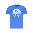 North Sails Blue Cotton Men T-Shirt North Sails