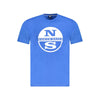 North Sails Blue Cotton Men T-Shirt North Sails