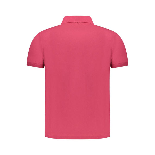 K-WAY Pink Cotton Men Polo Shirt K-WAY