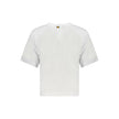 K-WAY White Cotton Women T-Shirt K-WAY