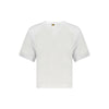 K-WAY White Cotton Women T-Shirt K-WAY