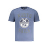North Sails Blue Cotton Men T-Shirt North Sails