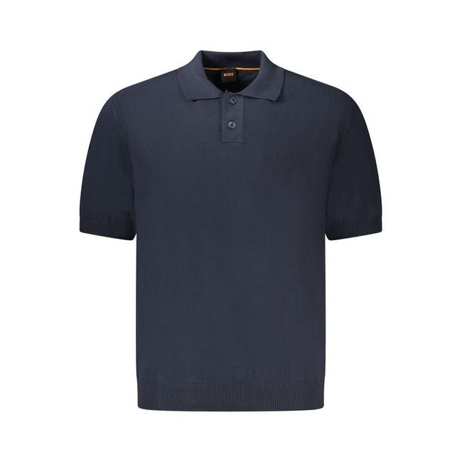 Hugo Boss Blue Cotton Sweater Hugo Boss