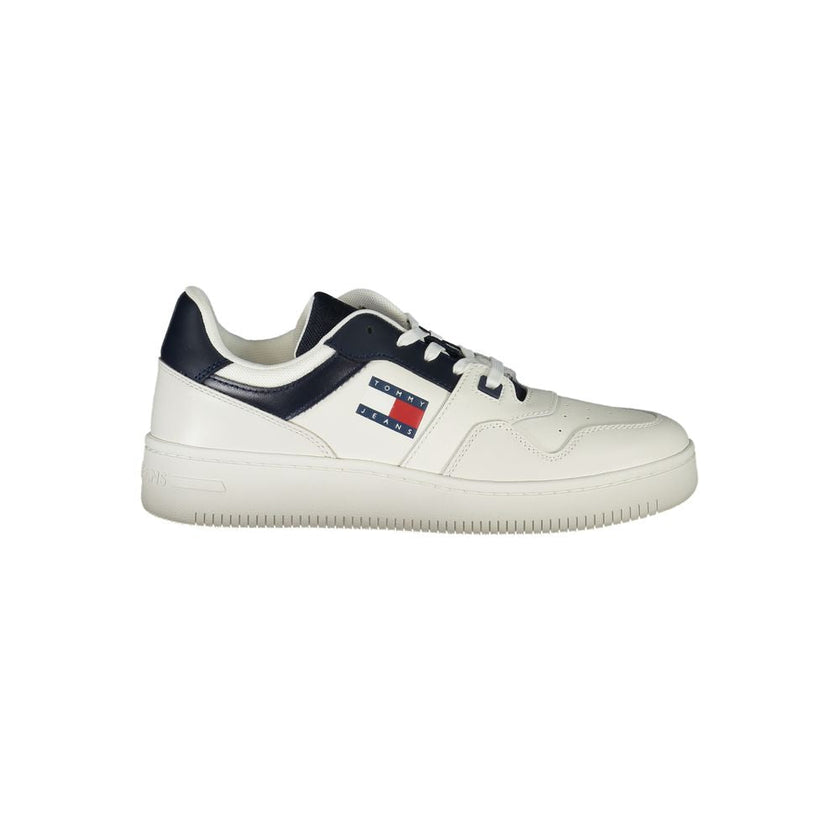 Tommy Hilfiger Blue Leather Men Sneaker Tommy Hilfiger