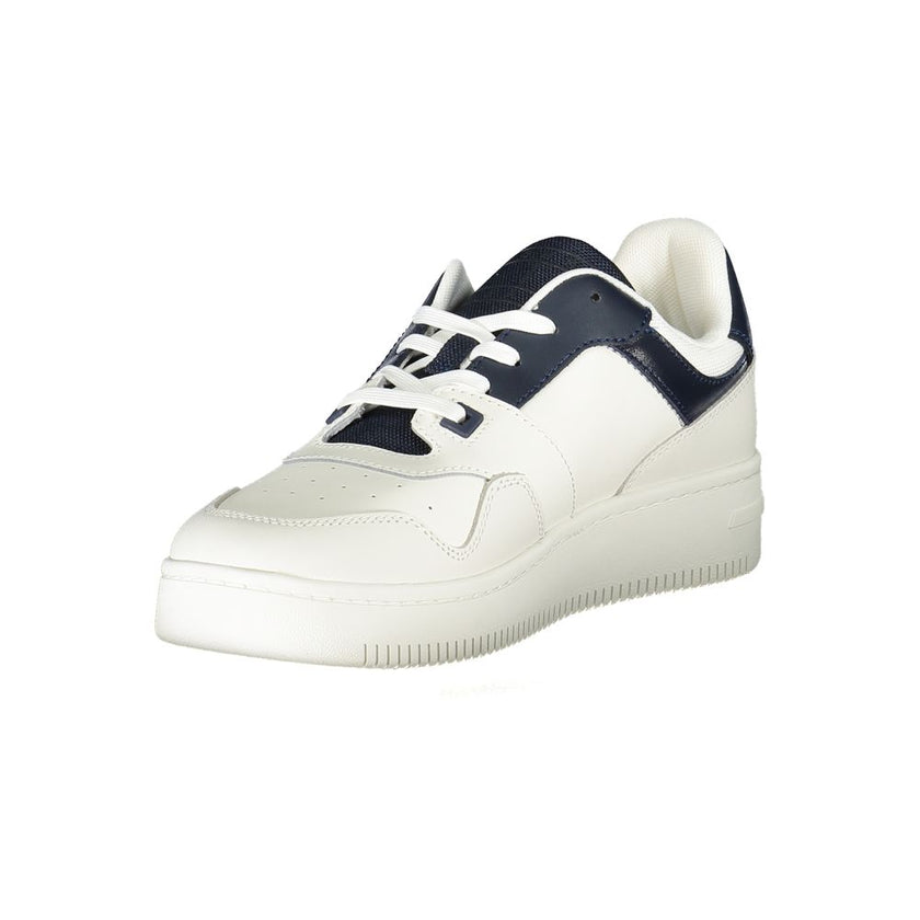 Tommy Hilfiger Blue Leather Men Sneaker Tommy Hilfiger