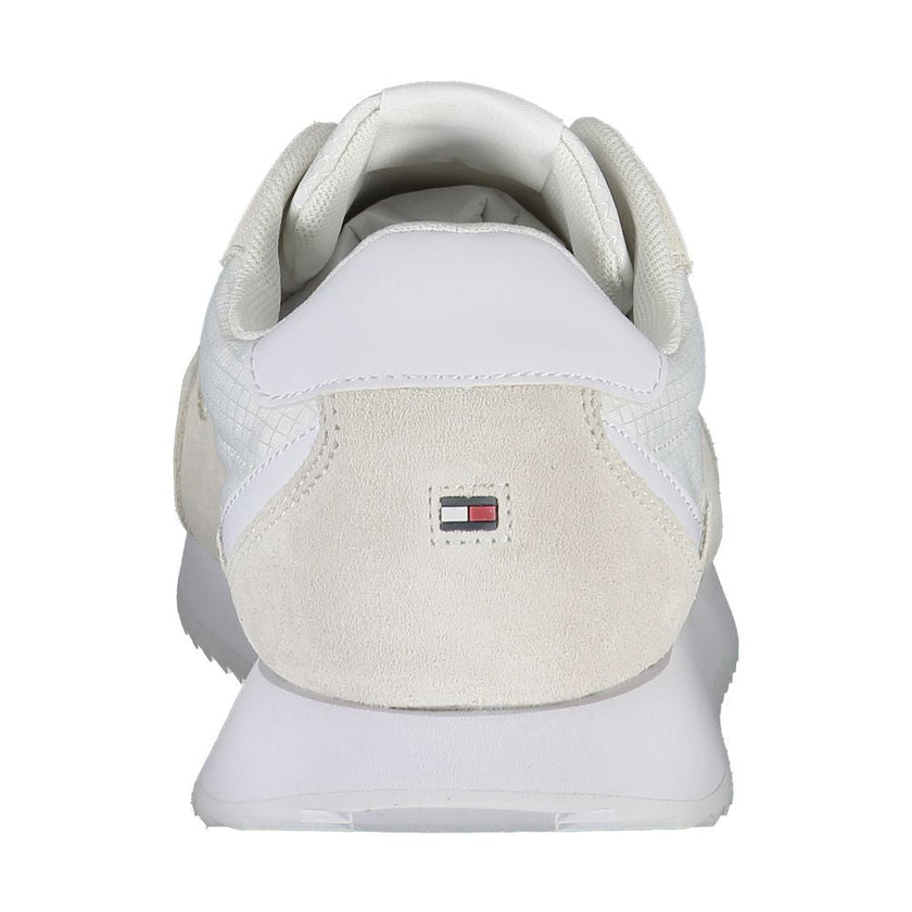 Tommy Hilfiger White Polyester Men Sneaker Tommy Hilfiger