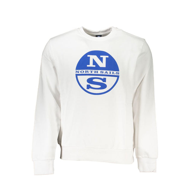 North Sails White Cotton Men Sweater North Sails