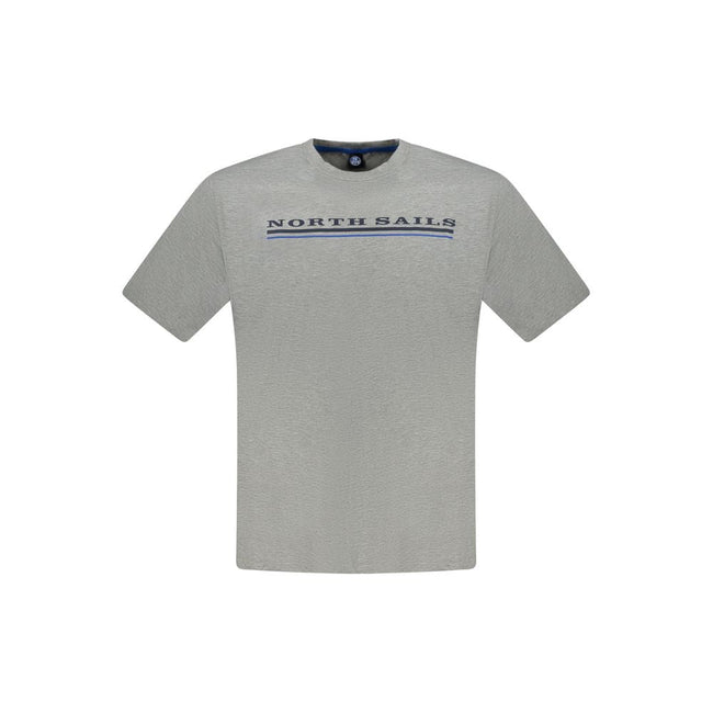 North Sails Brown Cotton Men T-Shirt North Sails