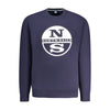 North Sails Blue Cotton Men Sweatshirt North Sails