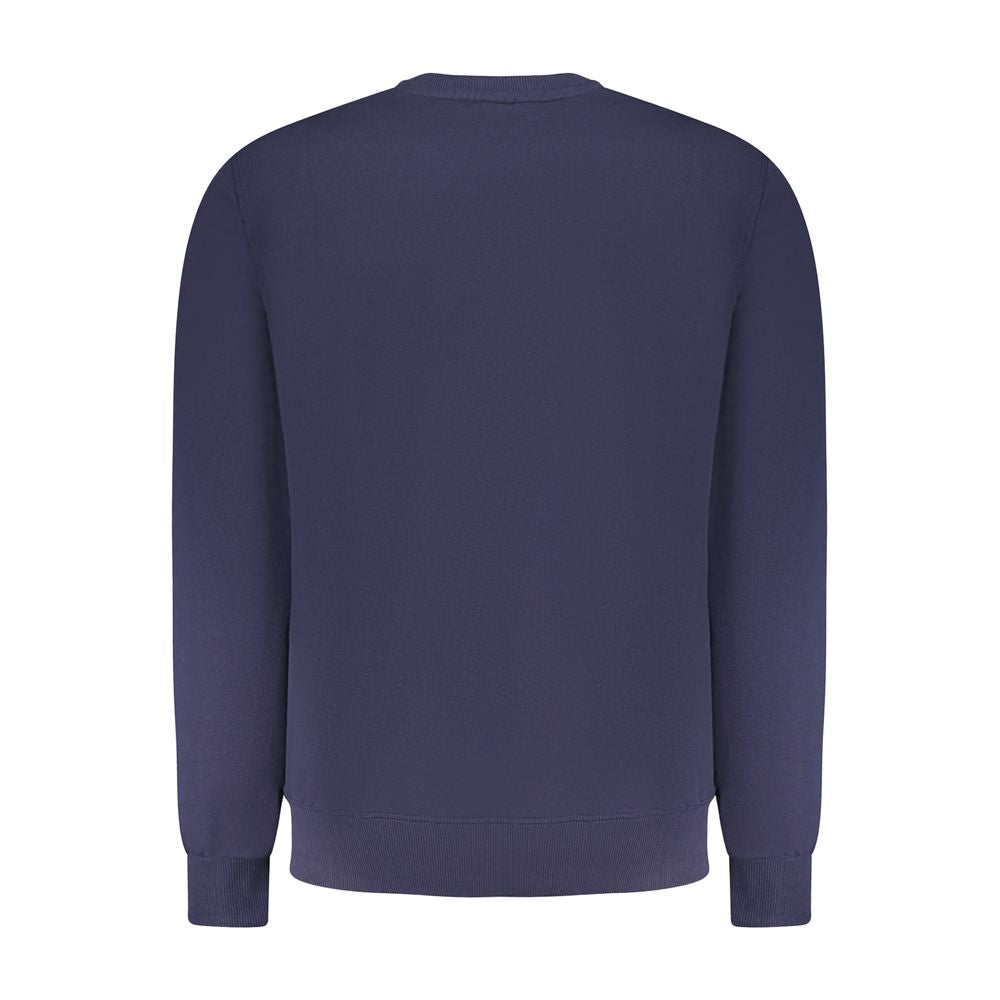 North Sails Blue Cotton Men Sweatshirt North Sails