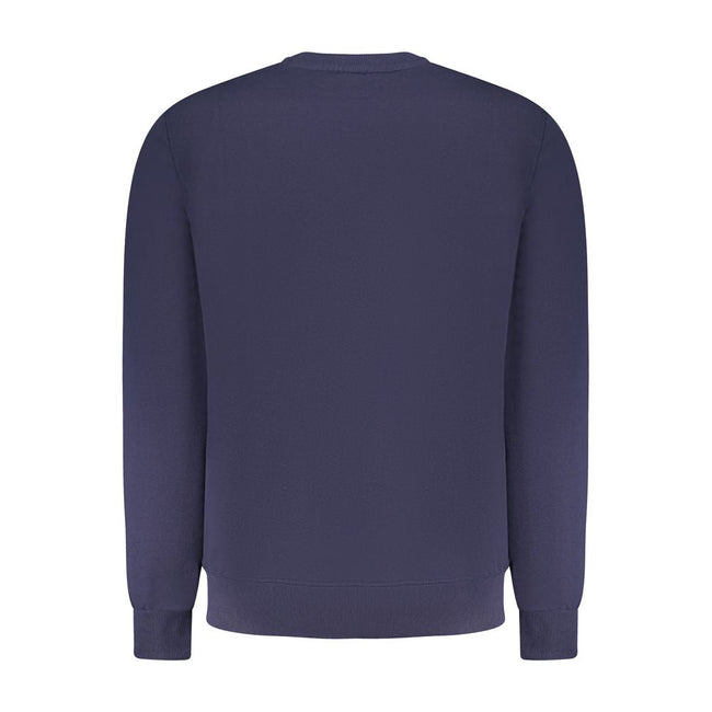 North Sails Blue Cotton Men Sweatshirt North Sails
