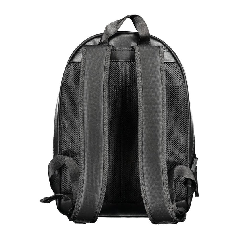Tommy Hilfiger Black Polyurethane Men's Backpack Tommy Hilfiger