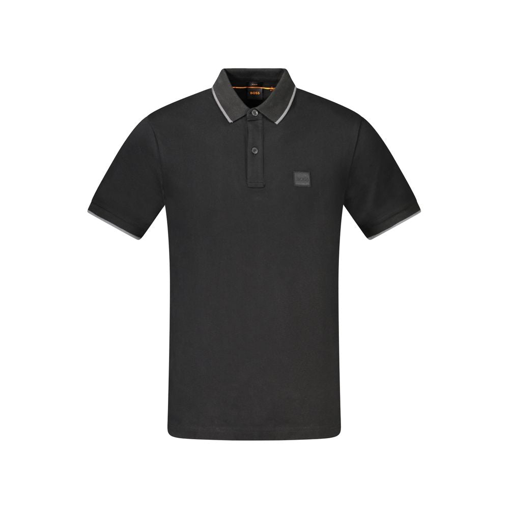 Hugo Boss Black Cotton Polo Shirt Hugo Boss