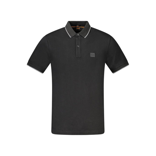 Hugo Boss Black Cotton Polo Shirt Hugo Boss
