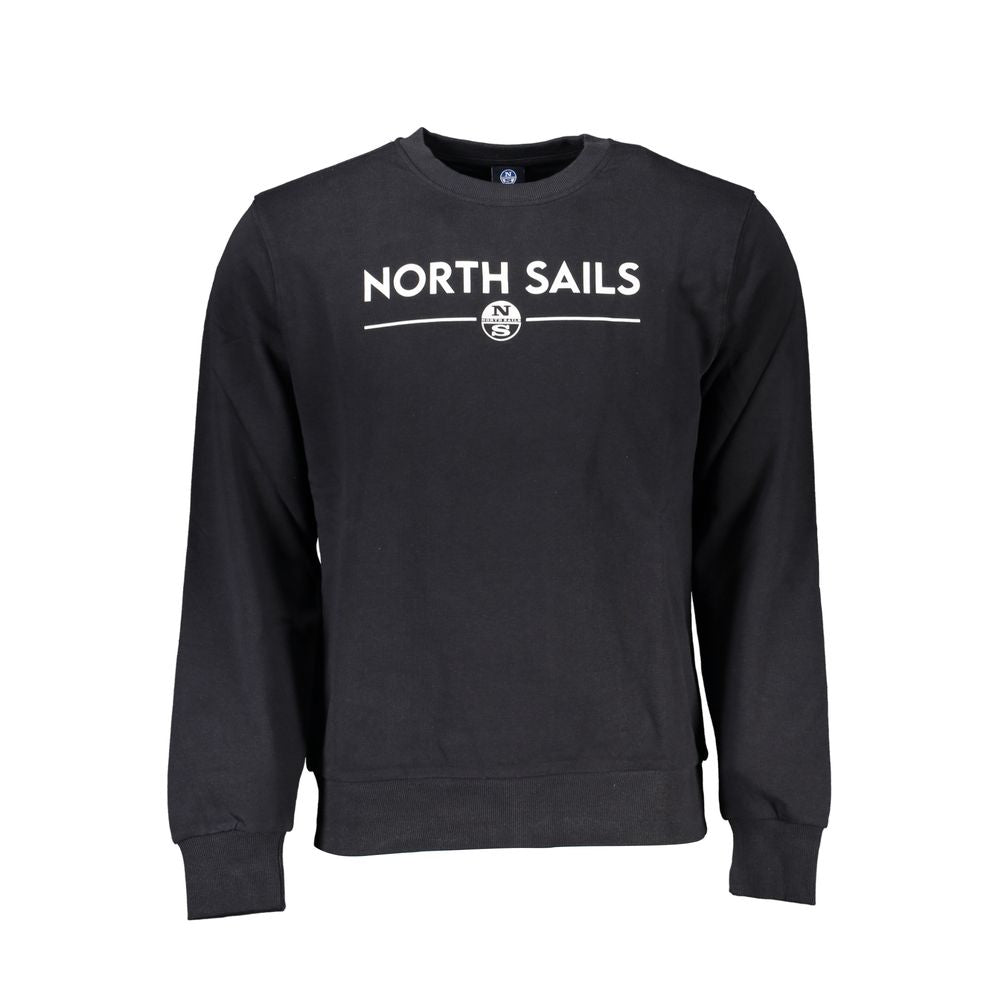 North Sails Black Cotton Men Sweater North Sails