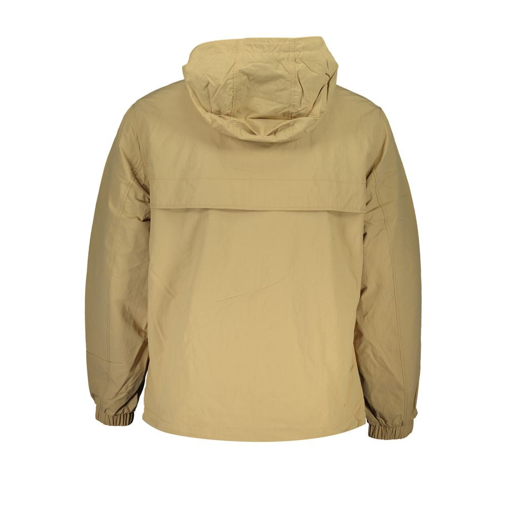 Tommy Hilfiger Beige Polyamide Men Jacket Tommy Hilfiger