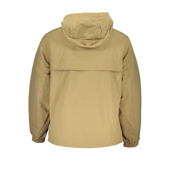 Tommy Hilfiger Beige Polyamide Men Jacket Tommy Hilfiger