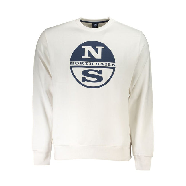 North Sails White Cotton Men Sweater North Sails