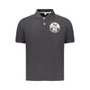 North Sails Black Cotton Men Polo Shirt North Sails