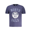 North Sails Blue Cotton Men T-Shirt North Sails