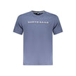 North Sails Blue Cotton Men T-Shirt North Sails