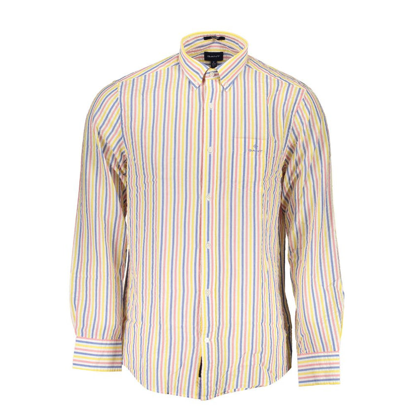 Gant White Cotton Men Shirt Gant