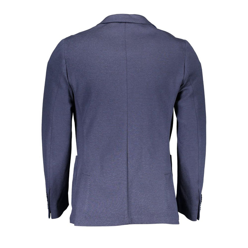 Gant Blue Cotton Men Jacket Gant