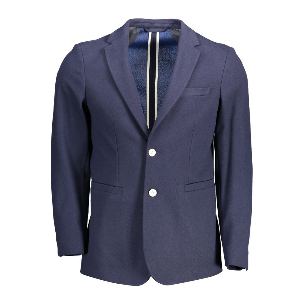 Gant Blue Cotton Men Jacket Gant