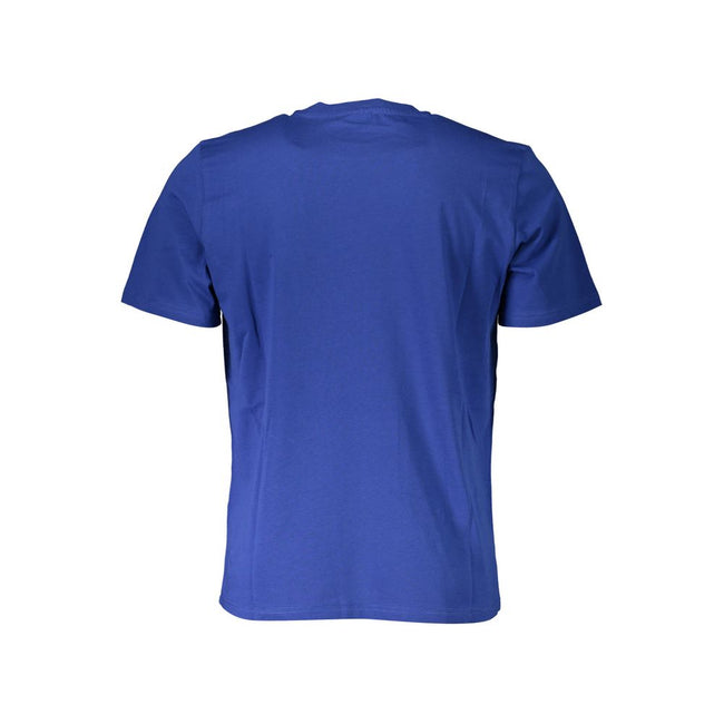 North Sails Blue Cotton Men T-Shirt North Sails