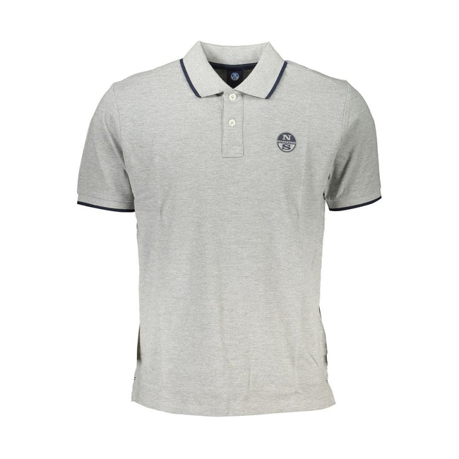 North Sails Brown Cotton Men Polo Shirt North Sails