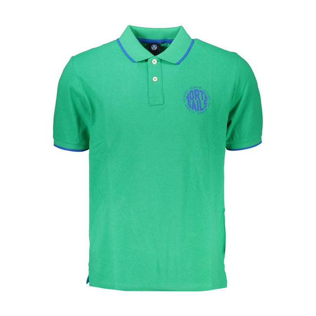 North Sails Green Cotton Polo Shirt North Sails