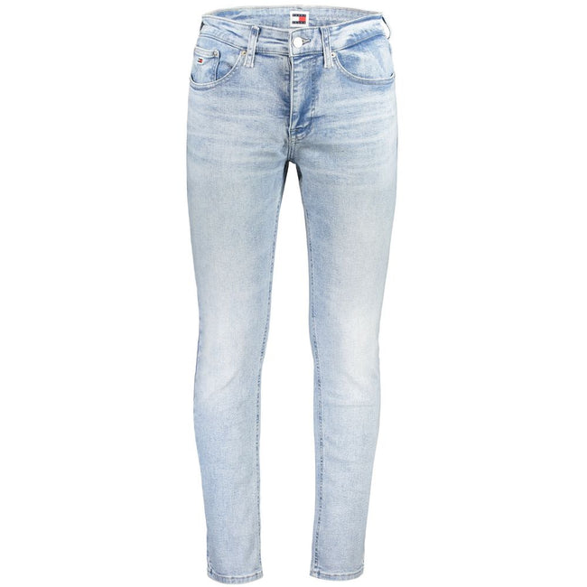 Tommy Hilfiger Blue Cotton Men's Tapered Jean Tommy Hilfiger