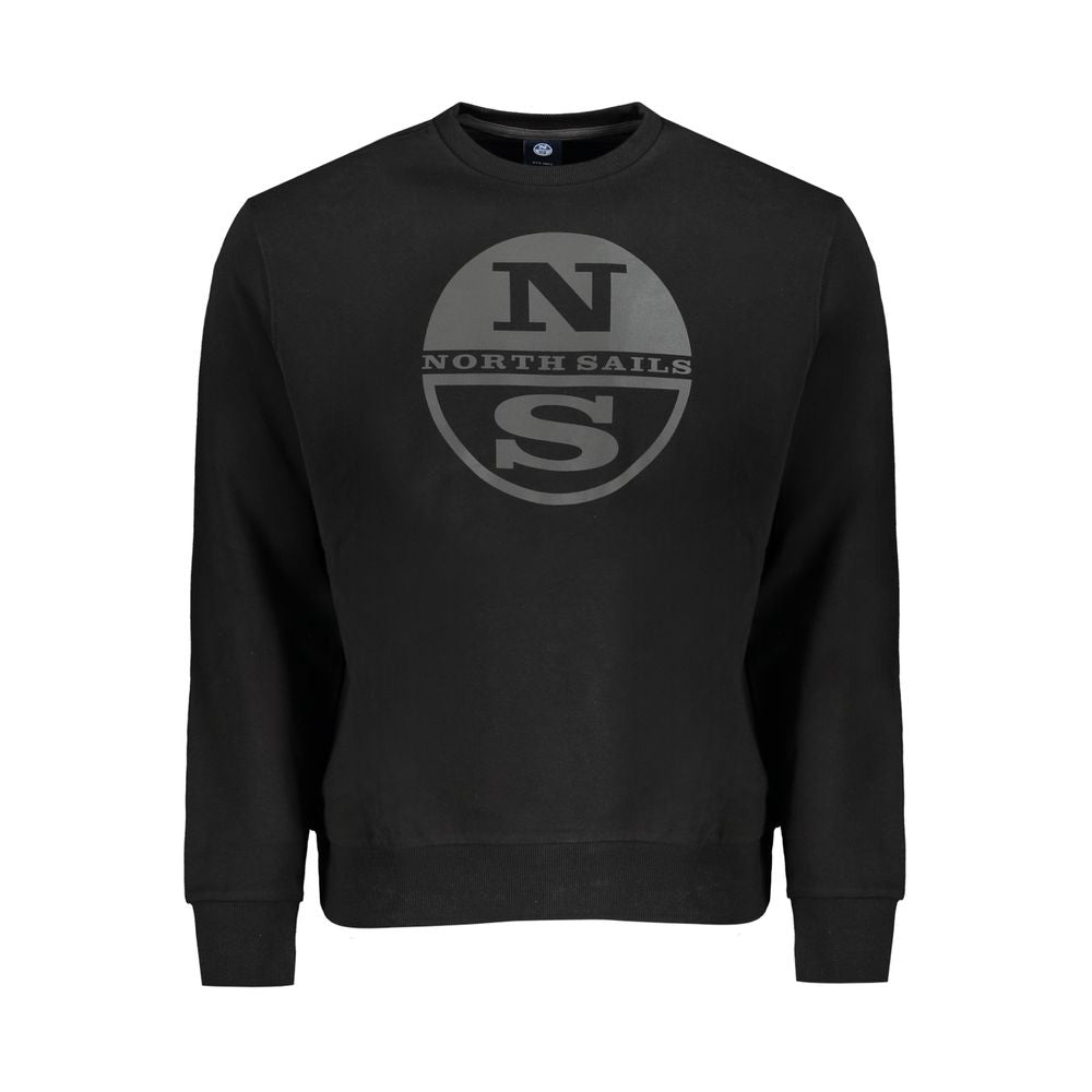 North Sails Black Cotton Men Sweater North Sails