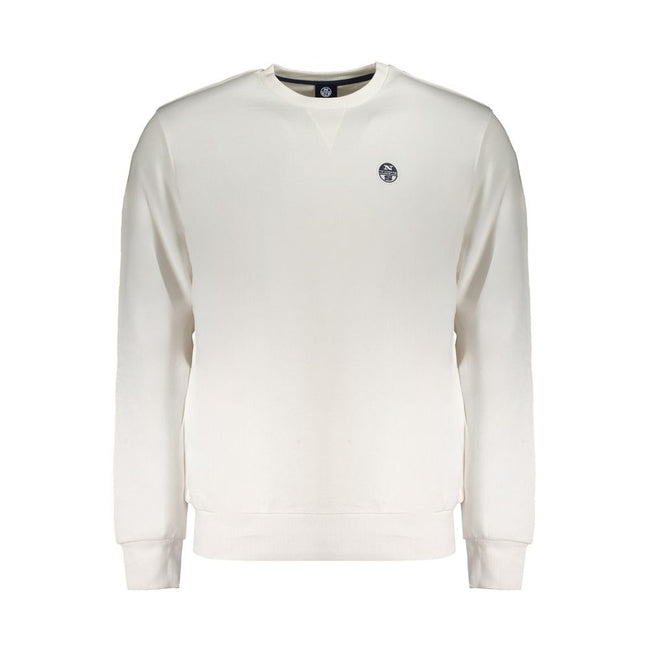 North Sails White Cotton Men Sweater North Sails
