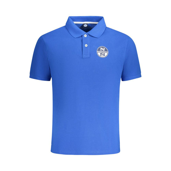 North Sails Blue Cotton Men Polo Shirt North Sails