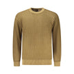 Hugo Boss Brown Cotton Men Sweater Hugo Boss