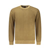 Hugo Boss Brown Cotton Men Sweater Hugo Boss