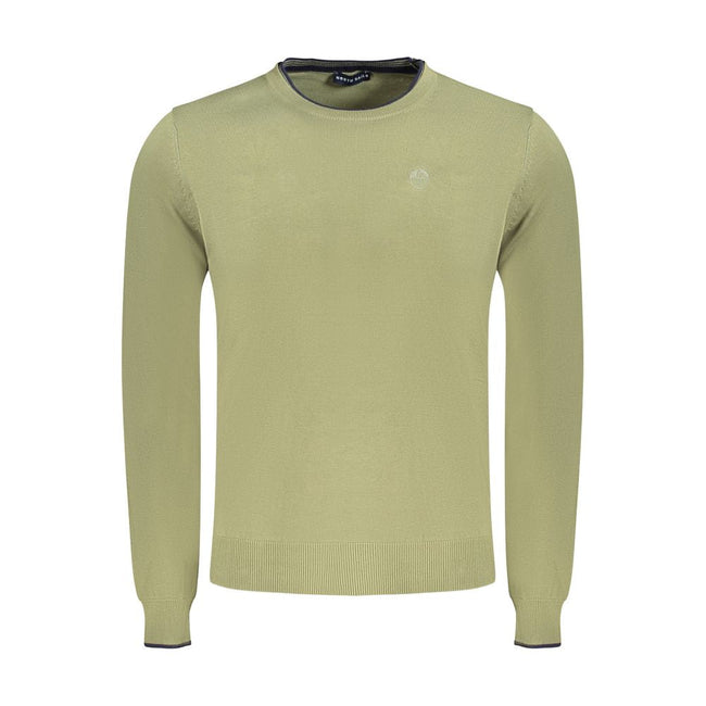 North Sails Green Cotton Men Sweater North Sails