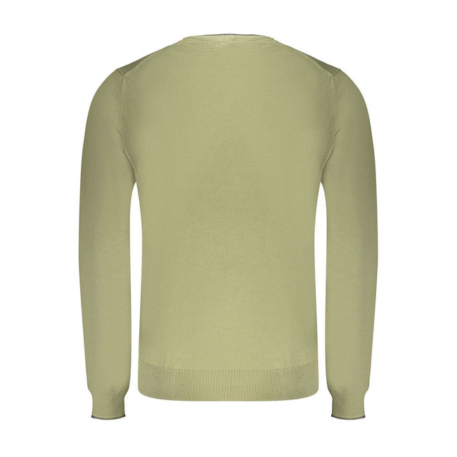 North Sails Green Cotton Men Sweater North Sails