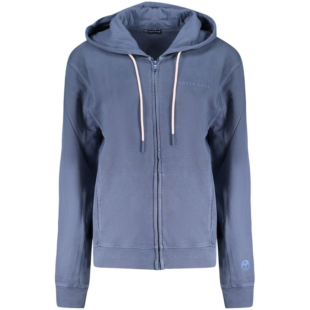 North Sails Blue Cotton Women Sweater North Sails