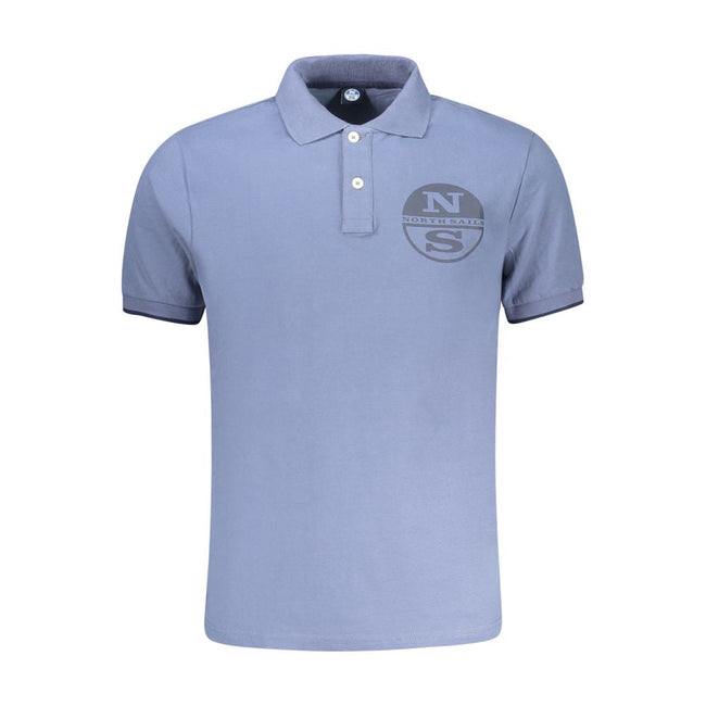 North Sails Blue Cotton Men Polo Shirt North Sails